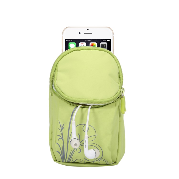 Multifunctional 2-Compartment Armband Bag for Galaxy S7/S6, Size: 15x9.5x2cm - Green-1