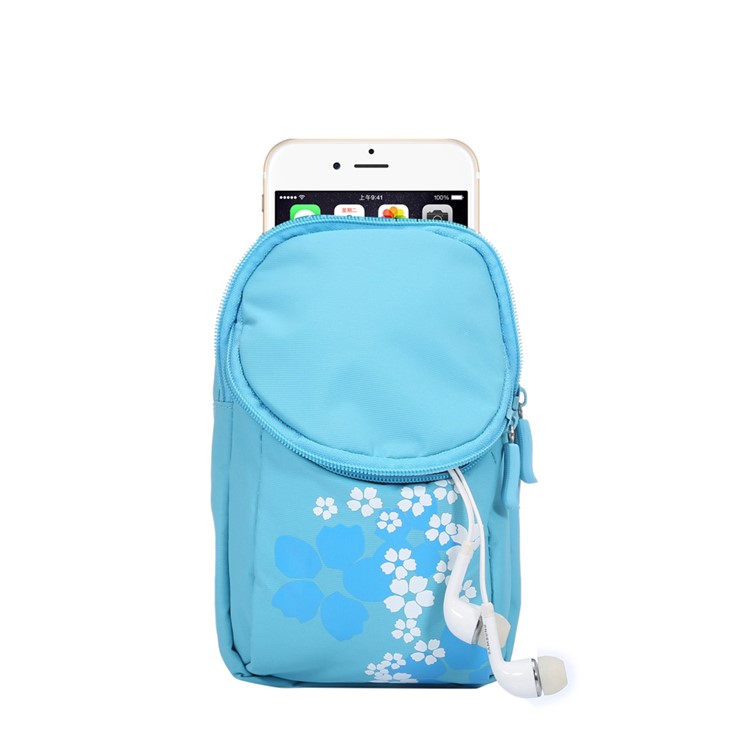 pédaler sport 2-Sac à brassard compartiment pour Galaxy S7/S6, prendre les mensurations de qqn pour (faire) qch: 15x9.5x2cm - Bébé bleu-1