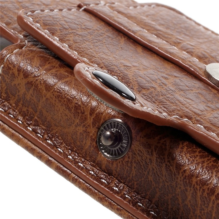 Outdoor campeggio escursionismo borsa porta carta sacchetto per iPhone 6s Plus, dimensioni: 175x85x15mm-Brown-10