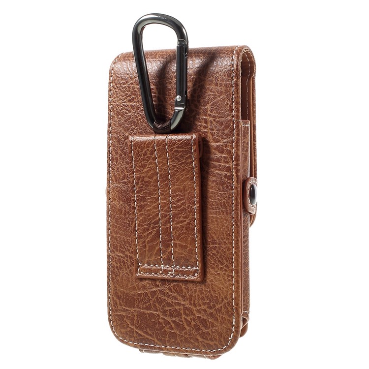 Outdoor campeggio escursionismo borsa porta carta sacchetto per iPhone 6s Plus, dimensioni: 175x85x15mm-Brown-3