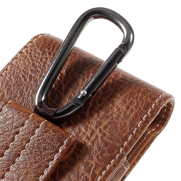 Outdoor campeggio escursionismo borsa porta carta sacchetto per iPhone 6s Plus, dimensioni: 175x85x15mm-Brown-7