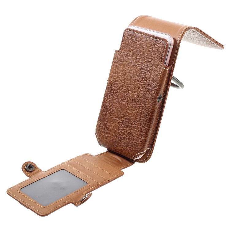 Outdoor campeggio escursionismo borsa porta carta sacchetto per iPhone 6s Plus, dimensioni: 175x85x15mm-Brown-8