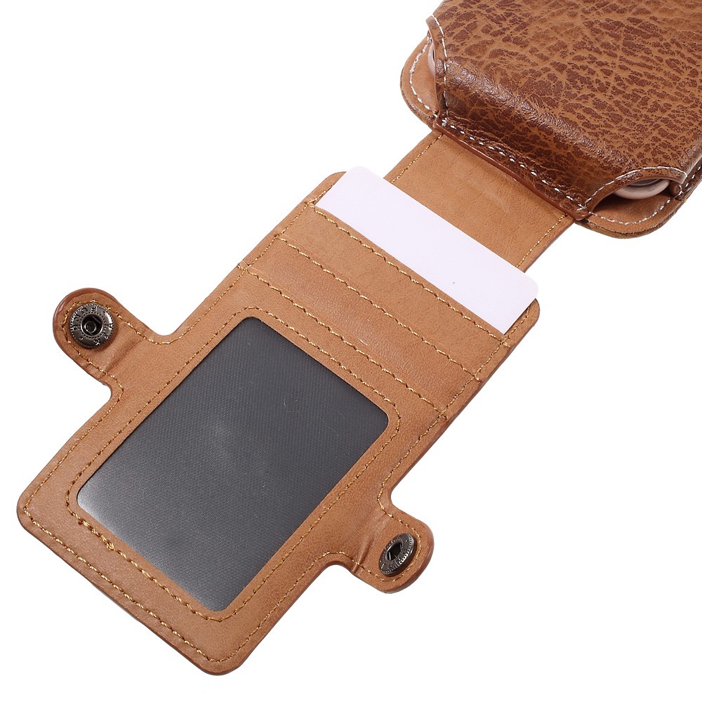 Outdoor Camping Hiking Waist Pouch Bag for iPhone 7 6s, Size: 150x80x15mm - Brown-9
