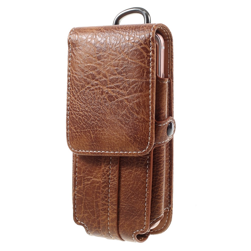 Outdoor Camping Hiking Waist Pouch Bag for iPhone 7 6s, Size: 150x80x15mm - Brown-2