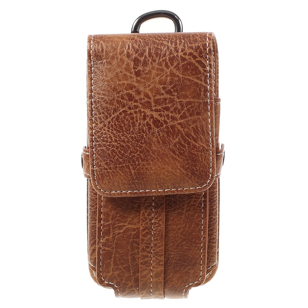Outdoor Camping Hiking Waist Pouch Bag for iPhone 7 6s, Size: 150x80x15mm - Brown-4