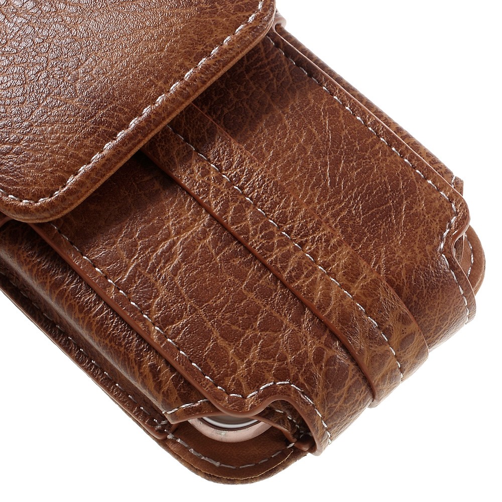 Outdoor Camping Hiking Waist Pouch Bag for iPhone 7 6s, Size: 150x80x15mm - Brown-5