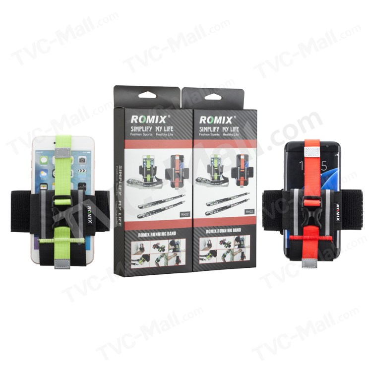 ROMIX Universal Running Sports Armband Strap for iPhone 6s Plus/Samsung S7 - Red-14