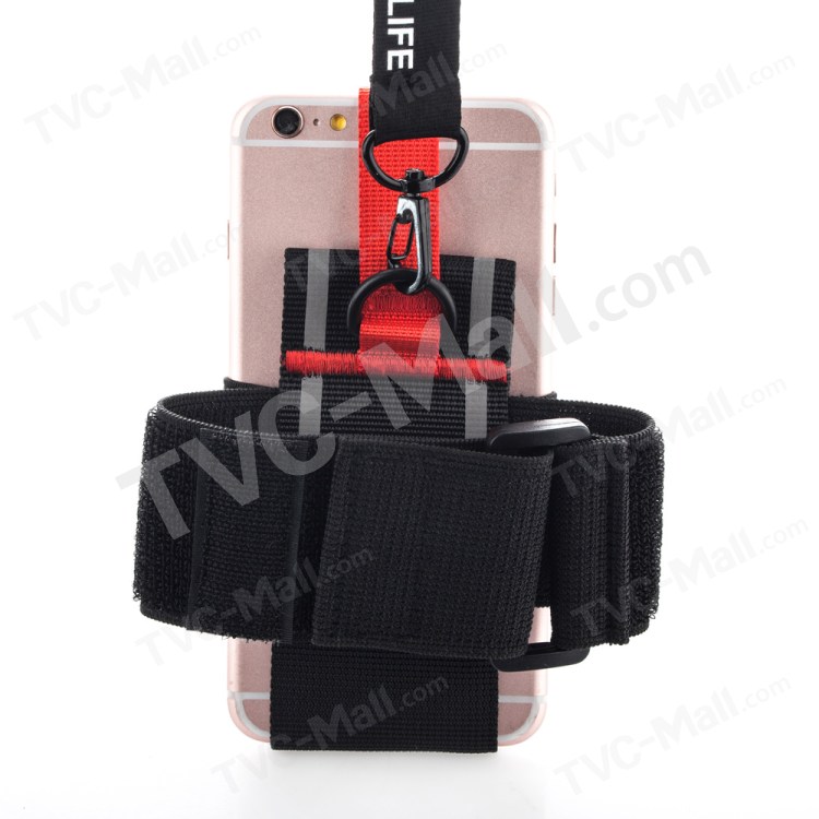 ROMIX Universal Running Sports Armband Strap for iPhone 6s Plus/Samsung S7 - Red-6