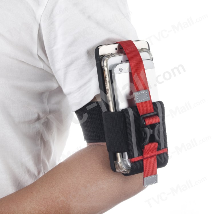 ROMIX Universal Running Sports Armband Strap for iPhone 6s Plus/Samsung S7 - Red-8