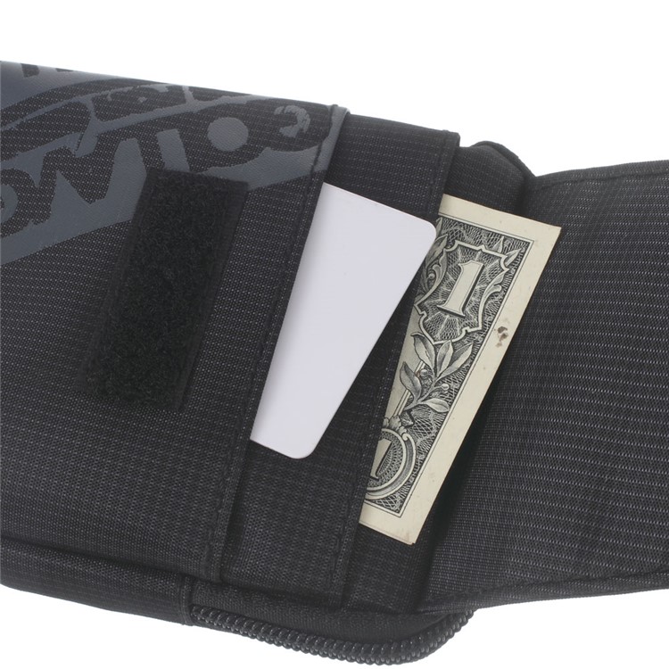 Outdoor Waterproof Fabric Sport Waist Pouch Bag for iPhone 6s Plus - Black-4