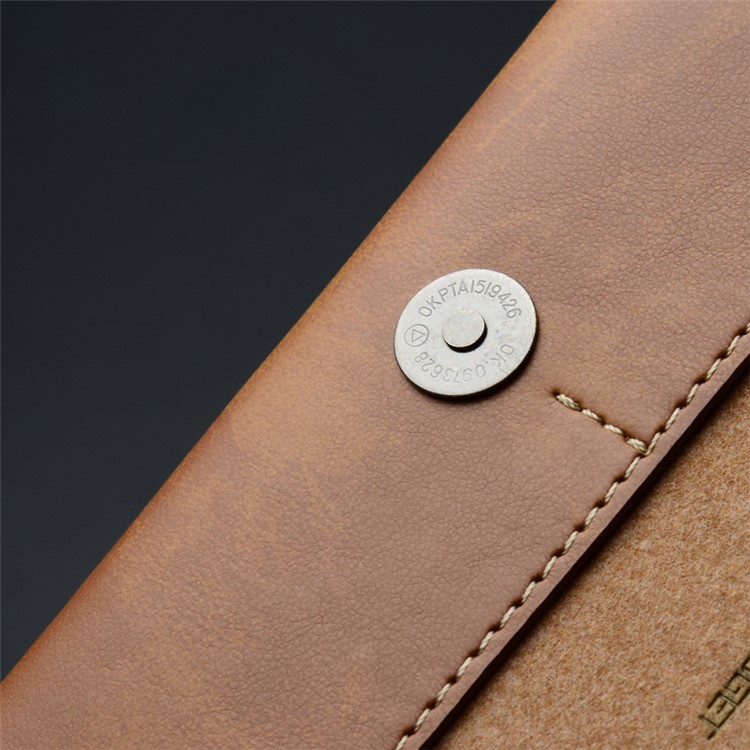 WUW Universal Wallet Leather Case for iPhone 7 Plus/ 6s Plus/Samsung Note7 Etc - Brown-12