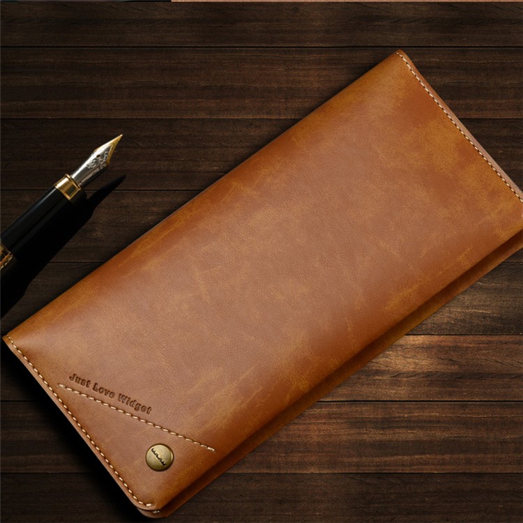 WUW Universal Wallet Leather Case for iPhone 7 Plus/ 6s Plus/Samsung Note7 Etc - Brown-13