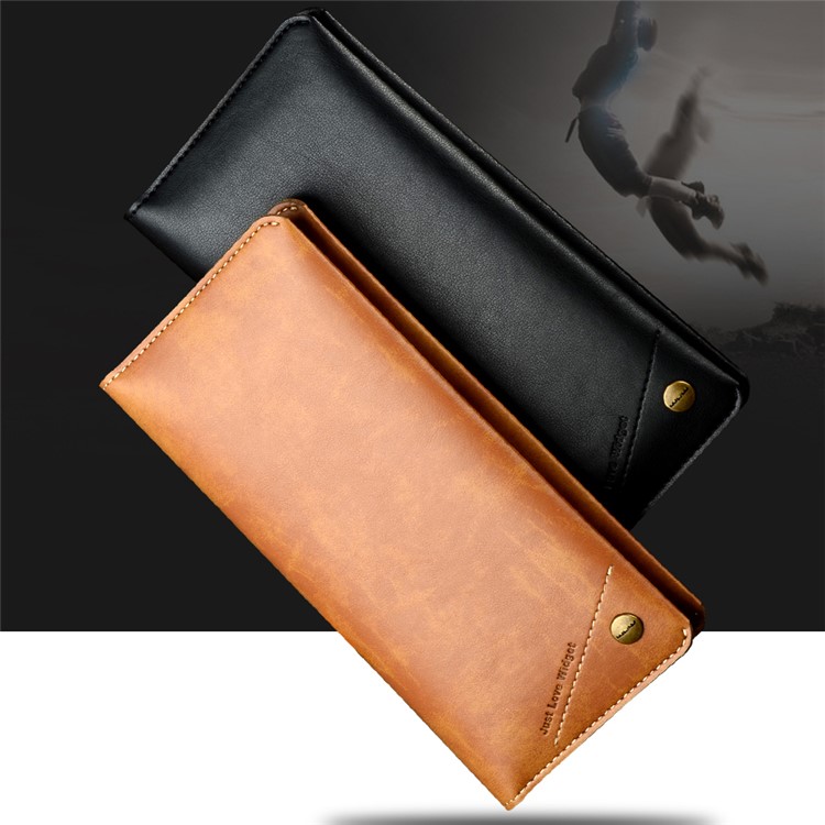 WUW Universal Wallet Leather Case for iPhone 7 Plus/ 6s Plus/Samsung Note7 Etc - Brown-14