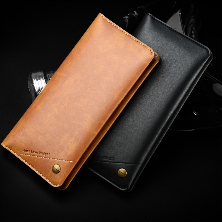 WUW Universal Wallet Leather Case for iPhone 7 Plus/ 6s Plus/Samsung Note7 Etc - Brown-17
