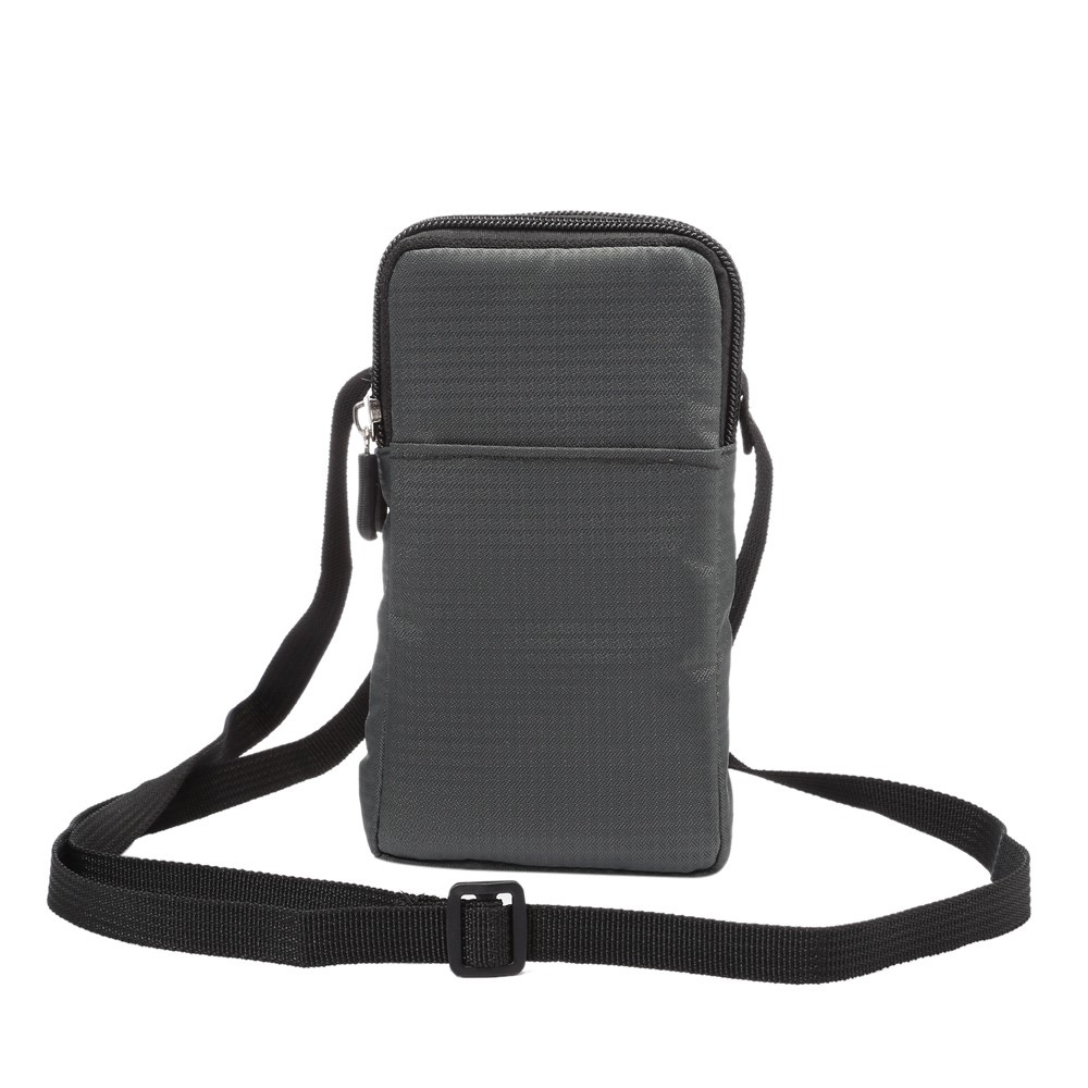 Universal Sports Waist Pack Bag Pouch with Hook for iPhone X/8/8 Plus/7 Plus/Samsung Galaxy S9+/S8+, Size: 16.5 x 9 x 3cm - Dark Grey-2