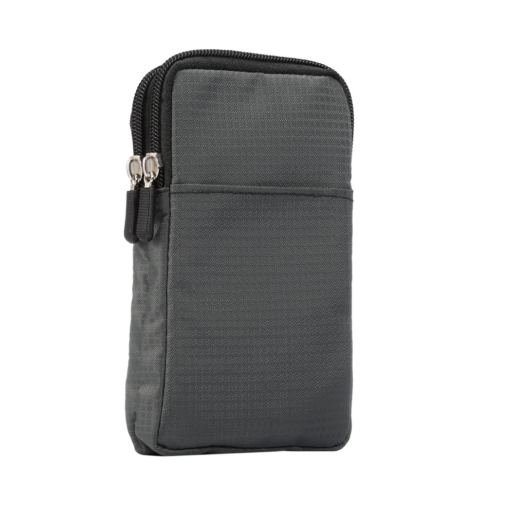 Universal Sports Waist Pack Bag Pouch with Hook for iPhone X/8/8 Plus/7 Plus/Samsung Galaxy S9+/S8+, Size: 16.5 x 9 x 3cm - Dark Grey-4