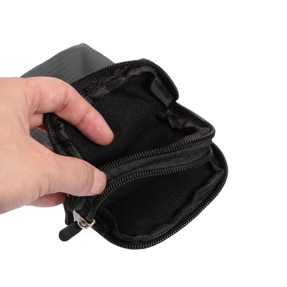 Universal Sports Waist Pack Bag Pouch with Hook for iPhone X/8/8 Plus/7 Plus/Samsung Galaxy S9+/S8+, Size: 16.5 x 9 x 3cm - Dark Grey-7