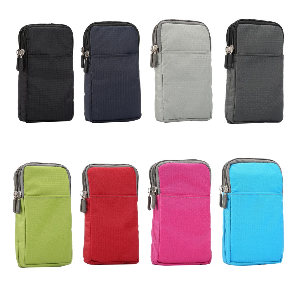 Outdoor Sports Belt Phone Bag Waist Pack Wallet with Shoulder Strap for iPhone X/8/8 Plus/7 Plus/Samsung Galaxy S9+/S8+, Size: 16.5x9x3cm - Light Grey-10