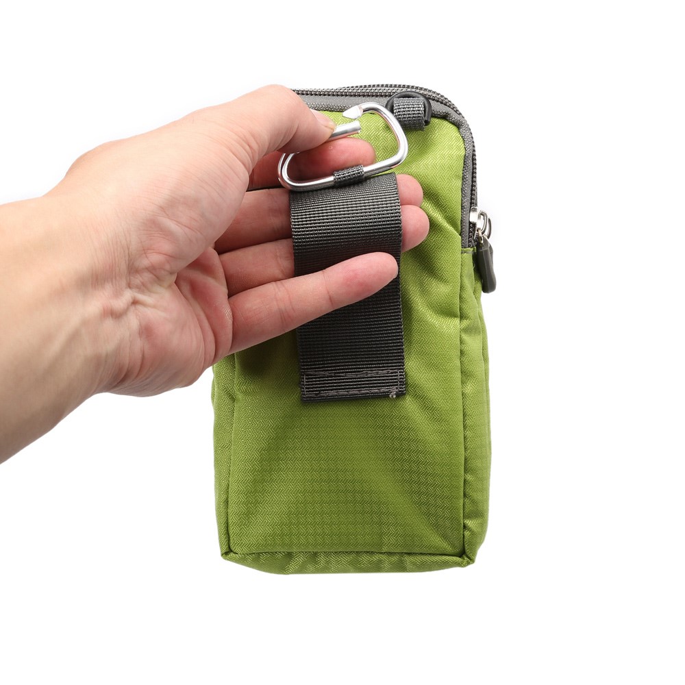 Mountaineering Pouch with Hook for iPhone X/8/8 Plus/7 Plus/Samsung Galaxy S9+/S8+, Size: 16.5 x 9 x 3cm - Green-9
