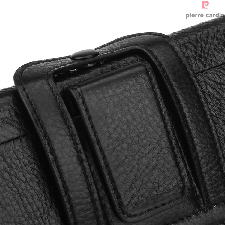 Funda De Cuero Genuino PIERRE CARDIN Para Iphone 7 / 6s / 6, Tamaño: 140 X 70 X 9 Mm - Negro-3