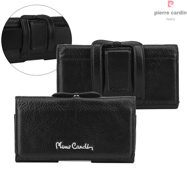 Funda De Cuero Genuino PIERRE CARDIN Para Iphone 7 / 6s / 6, Tamaño: 140 X 70 X 9 Mm - Negro-6