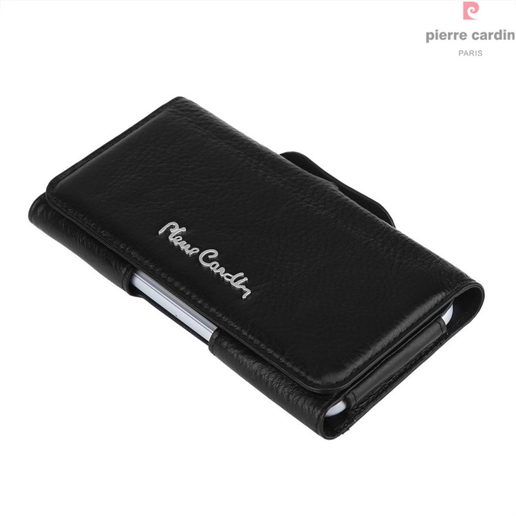Funda De Cuero Genuino PIERRE CARDIN Para Iphone 7 / 6s / 6, Tamaño: 140 X 70 X 9 Mm - Negro-9