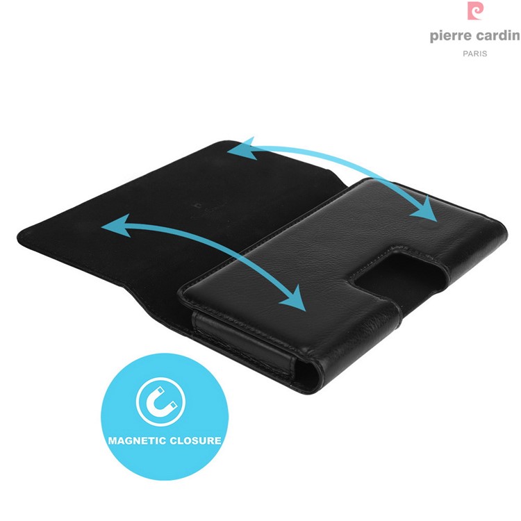 PIERRE CARDIN Étui En Cuir Véritable Pour Iphone 7 Plus, Taille: 160 X 80 X 10mm - Noir-12