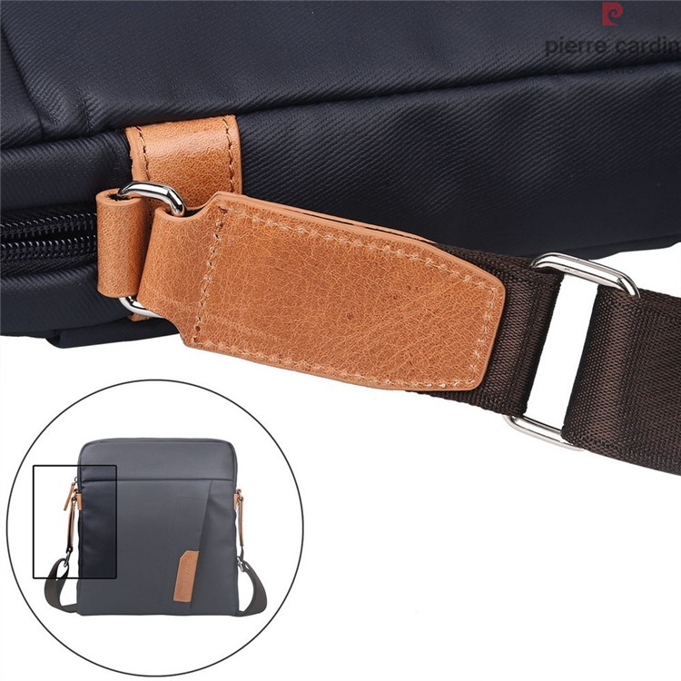 PIERRE CARDIN Canvas Skin Shoulder Messenger Pouch Bag for iPad Pro 9.7-inch-13