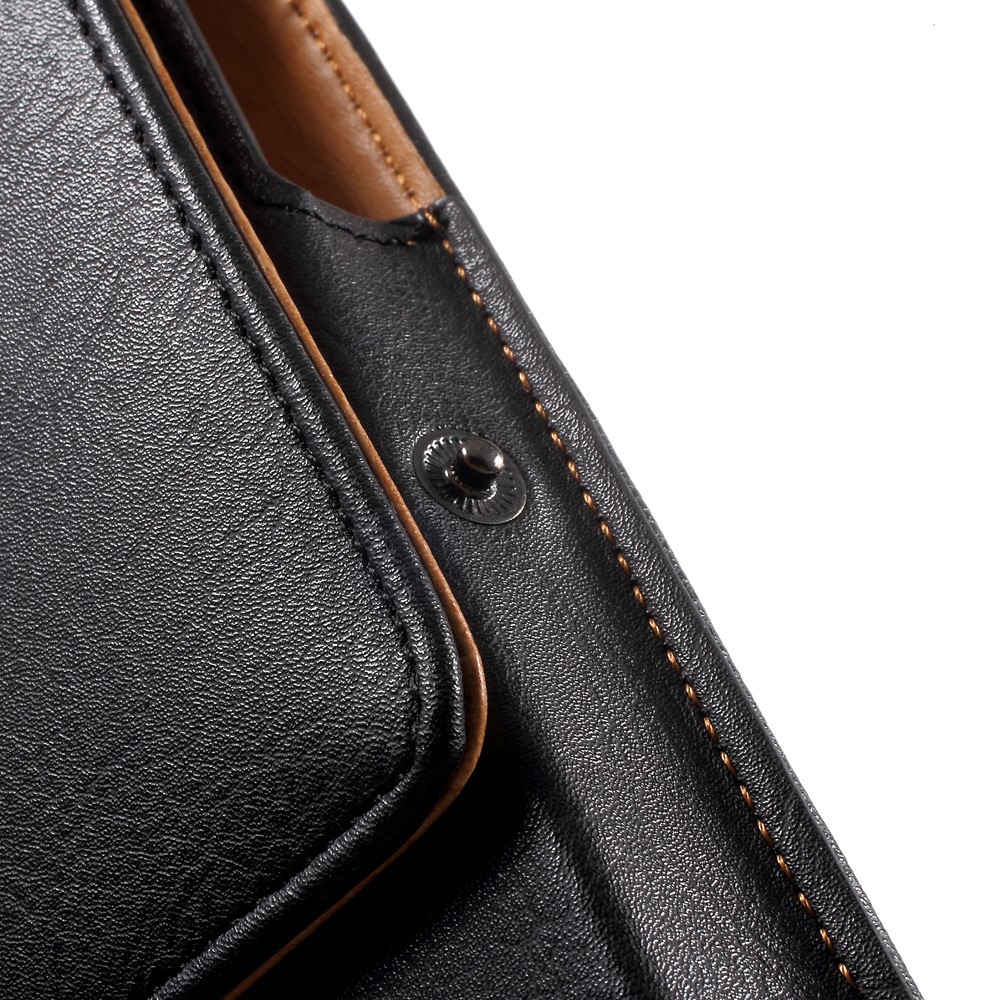Funda De La Bolsa De Cuero Del Soporte De La Tarjeta Para IPhone 7 / Sony Z5 Compact, Tamaño: 140 X 70 X 11 Mm - Negro-10