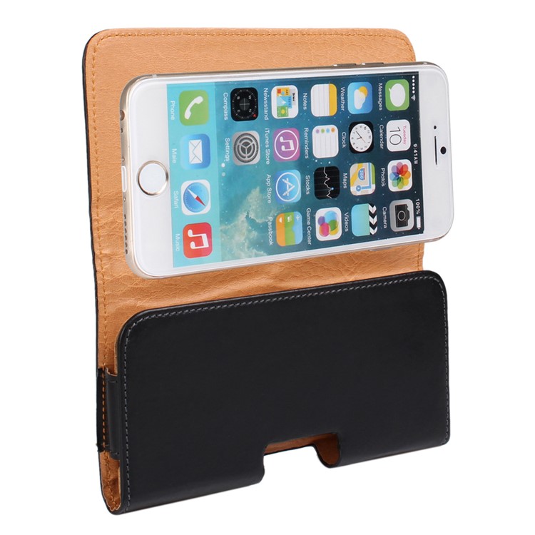 Clip à Ceinture Horizontale Sleeve de Boîtier en Cuir Pour Iphone 7 Plus / 6s Plus / 6 Plus 5,5 Pouces