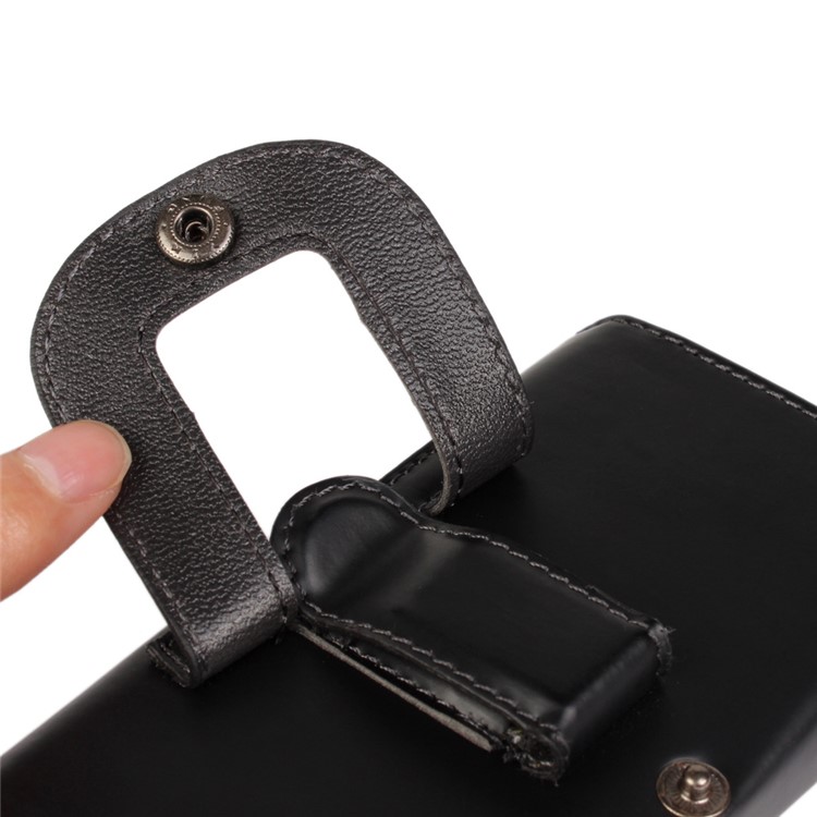 Clip à Ceinture Horizontale Sleeve de Boîtier en Cuir Pour Iphone 7 Plus / 6s Plus / 6 Plus 5,5 Pouces