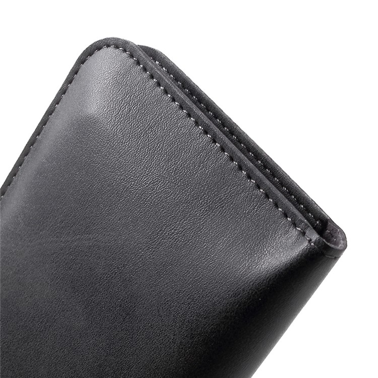 Crazy Horse Leather Protective Pouch Case for iPhone 7 Plus/Samsung Galaxy A8 (2016) - Black-7