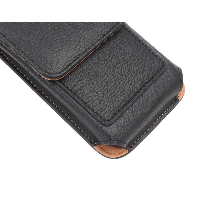 For iPhone 7 4.7 Vertical Flip Leather Pouch Case Card Holder Holster with Belt Clip - Black-12