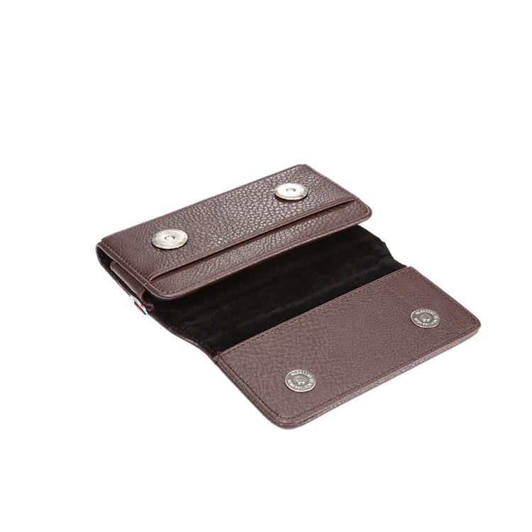 Litchi Texture Leather Pouch Business Holster for iPhone SE/5s/5 - Brown-5