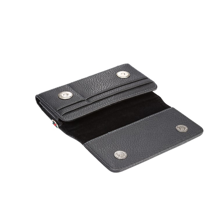 Bolsa De La Funda De Cuero Litchi Con Tragamonedas De Tarjetas De Billetera Para IPhone X / 8 Samsung S9 S8 S7 / Huawei P9 Etc. - Negro-5