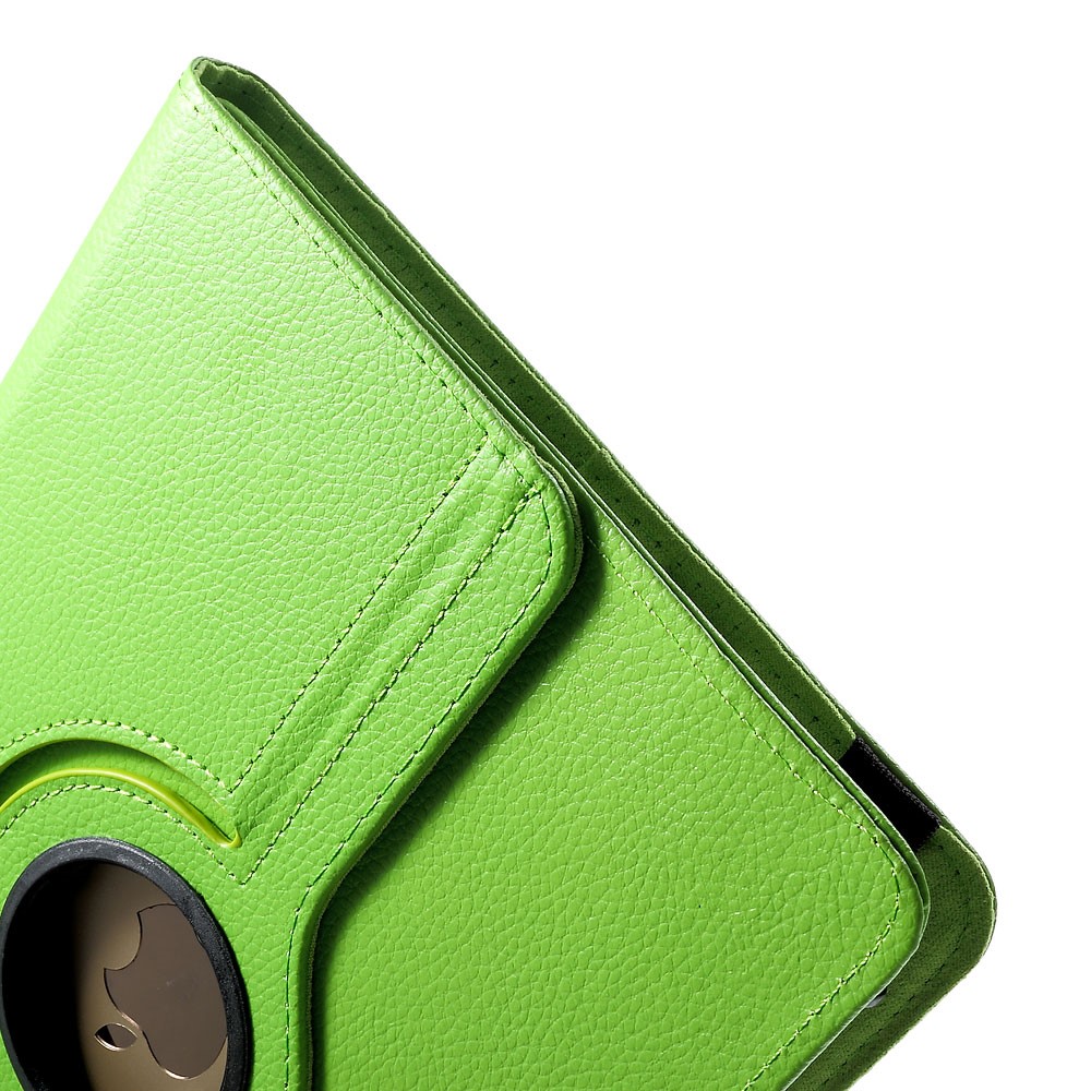 360 Degree Rotary Litchi Leather Stand Cover for 9-10 inch Tablets, Size: 24-26cm x 16-18.5cm - Green-10