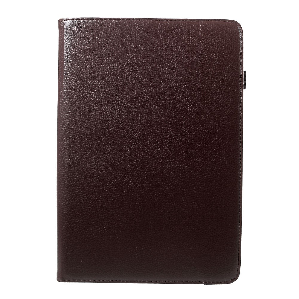 360 Degree Rotary Stand Litchi Leather Folio Case for 9-10 inch Tablets, Size: 24-26cm x 16-18.5cm - Coffee-4