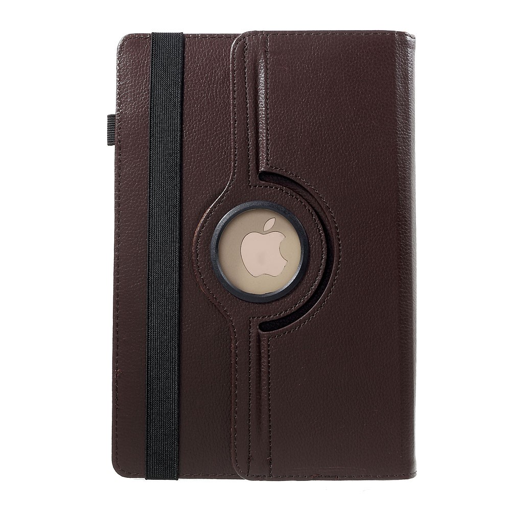 360 Degree Rotary Stand Litchi Leather Folio Case for 9-10 inch Tablets, Size: 24-26cm x 16-18.5cm - Coffee-5