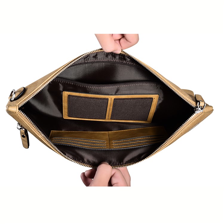 ICARER Genuine Leather Zipper Sleeve Pouch Case for iPad Mini 4 Etc-14
