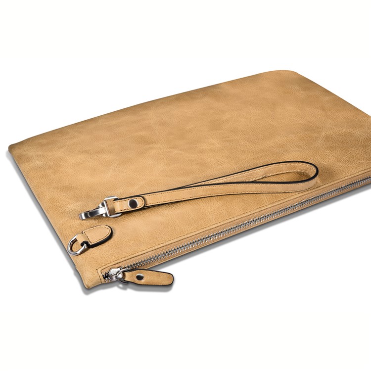 ICARER Genuine Leather Zipper Sleeve Pouch Case for iPad Mini 4 Etc-17