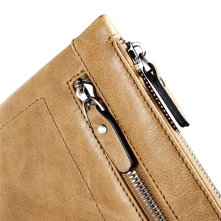 ICARER Genuine Leather Zipper Sleeve Pouch Case for iPad Mini 4 Etc-18
