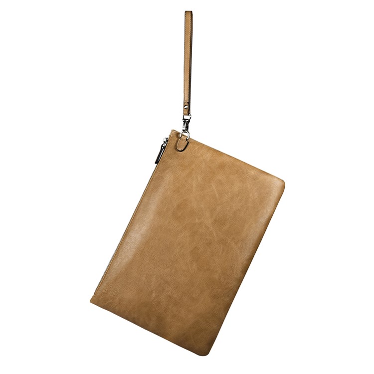 ICARER Genuine Leather Zipper Sleeve Pouch Case for iPad Mini 4 Etc-20