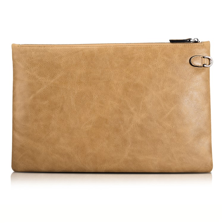 ICARER Genuine Leather Zipper Sleeve Pouch Case for iPad Mini 4 Etc-8