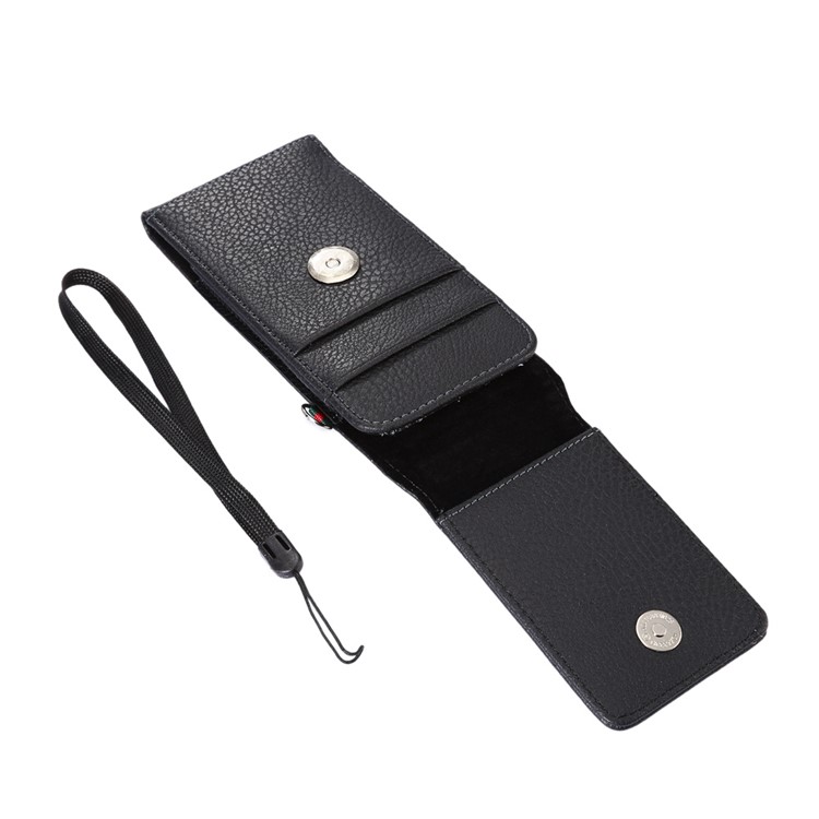 Vertikale Kartenhalterholster-Beutelkasten Mit Drehendem Gürtelclip Für Iphone X / 8 Samsung S9 S8 / Huawei P9 Usw.. , Größe: 150 X 73 X 18 Mm - Schwarz-5