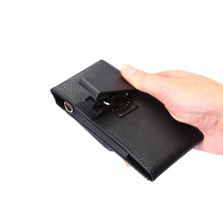 Vertikale Kartenhalterholster-Beutelkasten Mit Drehendem Gürtelclip Für Iphone X / 8 Samsung S9 S8 / Huawei P9 Usw.. , Größe: 150 X 73 X 18 Mm - Schwarz-7