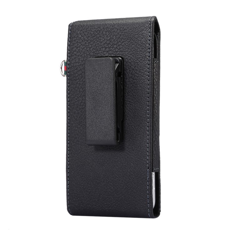 Cinto De Couro Litchi Cinto Estojo Estojo Vertical Para Samsung S7 Borda, Tamanho: 16 X 7.8 X 1.8cm - Preto-2