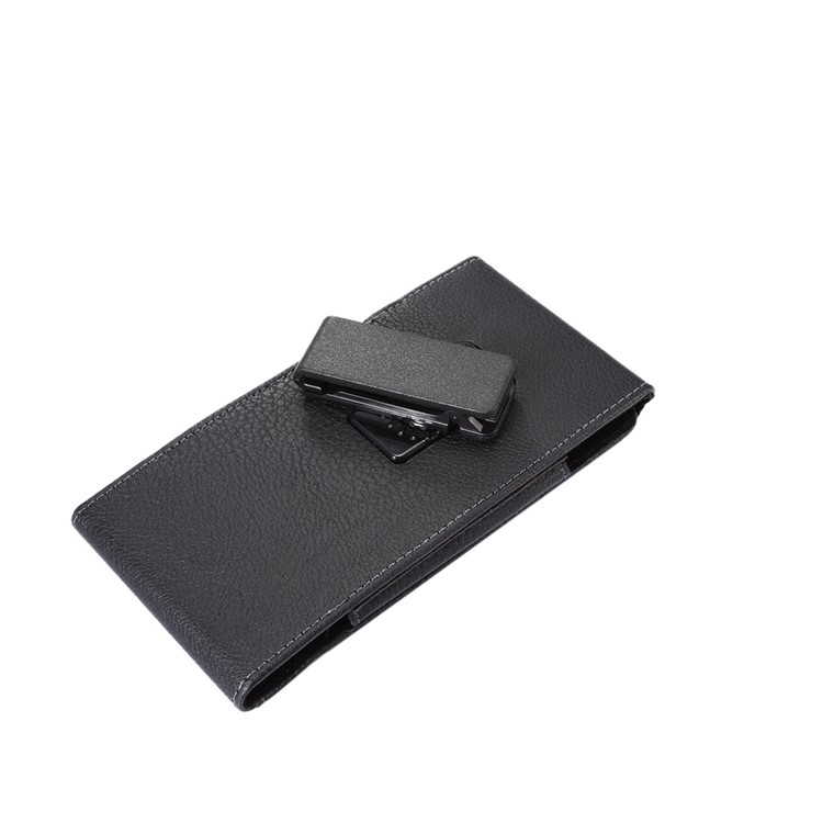 Cinto De Couro Litchi Cinto Estojo Estojo Vertical Para Samsung S7 Borda, Tamanho: 16 X 7.8 X 1.8cm - Preto-6