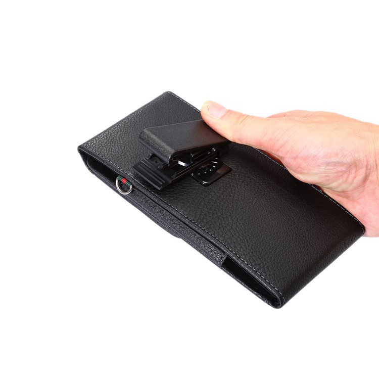 Cinto De Couro Litchi Cinto Estojo Estojo Vertical Para Samsung S7 Borda, Tamanho: 16 X 7.8 X 1.8cm - Preto-7