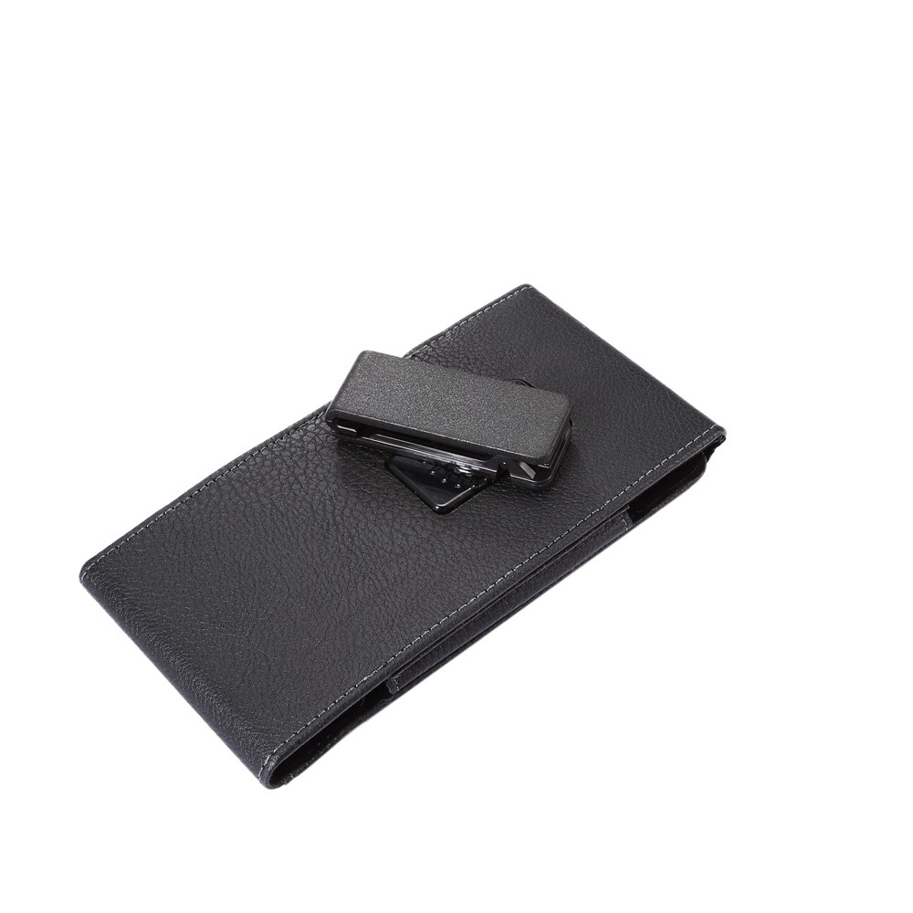 Card Slots Litchi Leather Holster Cover for iPhone 8 Plus /Samsung Galaxy S9+/ Note 8/Huawei Mate 9 etc, Size: 16.5 x 8.1 x 1.5cm - Black-6