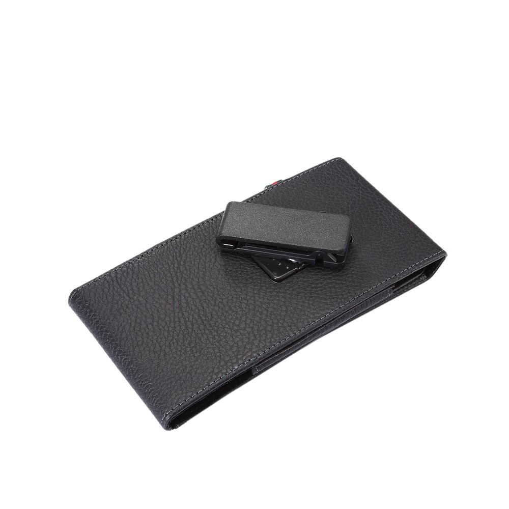 Slot di Carte Cover Della Fondina in Pelle Litchi Per Samsung Mega 6.3/Mega 5.8 Ecc., Dimensioni: 17 x 8,5 x 1,5 cm - Nero-6